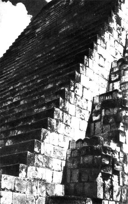 Ушмаль. Фрагмент Пирамиды чудотворца