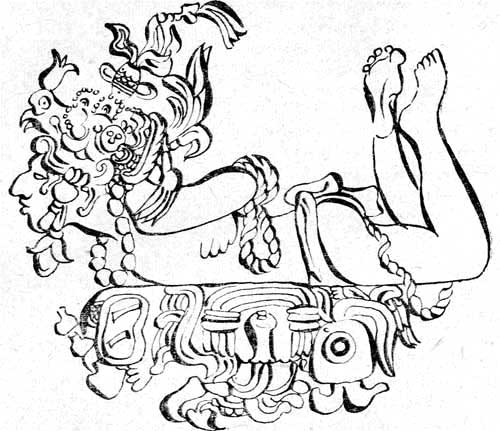 Изображение бога древних майя