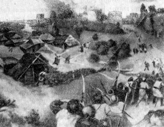 Народное восстание в Киеве в 1113 году. С картины И. С. Ижакевича