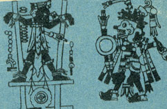 'Распятие Христа': согласно утверждениям мормонов этот рисунок из древнеиндийской рукописи изображает именно такую сцену