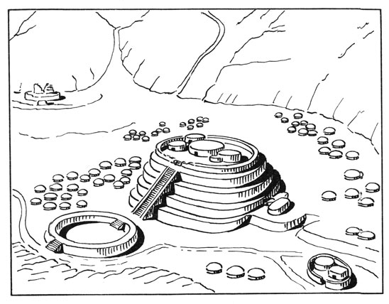 Поселение Ла-Гальгада в начале II тыс. до н. э. Реконструкция (по Т. Гридеру и А. Буэно).