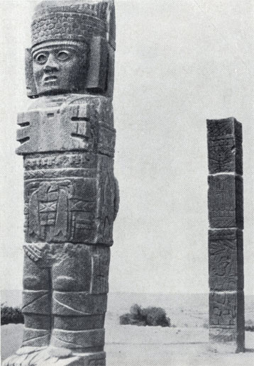 Фигура атланта. Тольтекская культура
