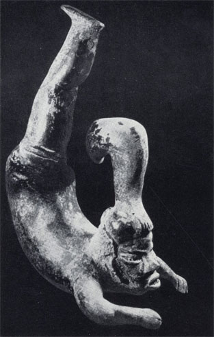 Акробат. Глиняная статуэтка. Тлатилько