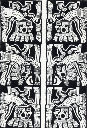 Боковые фризы Солнечных ворот в Тиауанако