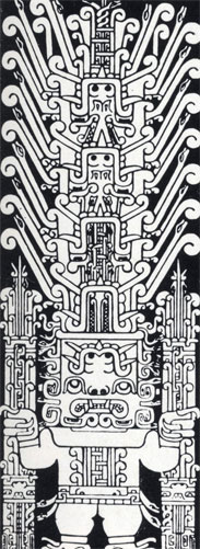 Мотив божества на знаменитой 'Стеле Раймонди' из Чавина-де-Уантар