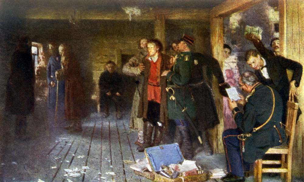 Арест пропагандиста. И. Е. Репин. 1880-92 гг.