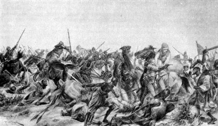 Сражение  под  Омдурманом. Гравюра. 1898 г.