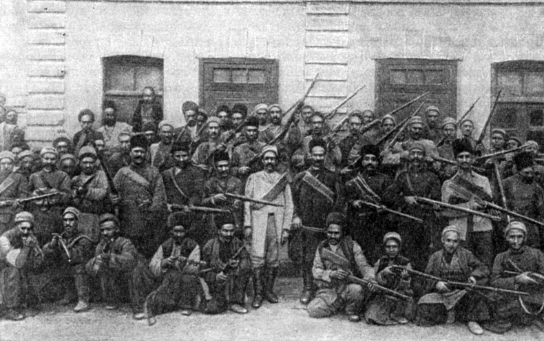 Группа   федаев. Фотография. 1907 г.
