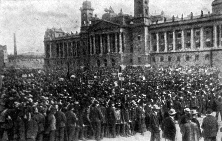 Демонстрация  в  Будапеште, Фотография. 1905 г.