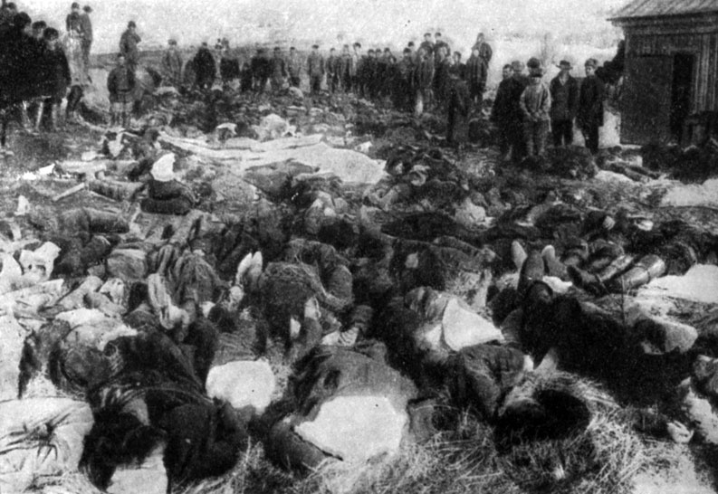 Жертвы Ленского расстрела. Фотография. 1912 г.