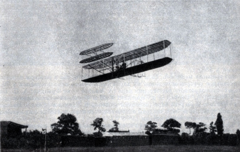Самолет братьев Райт. Фотография. 1908 г.