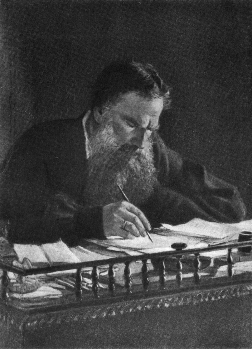 Л. Н. Толстой. Портрет работы И. Н. Ге. 1884 г.