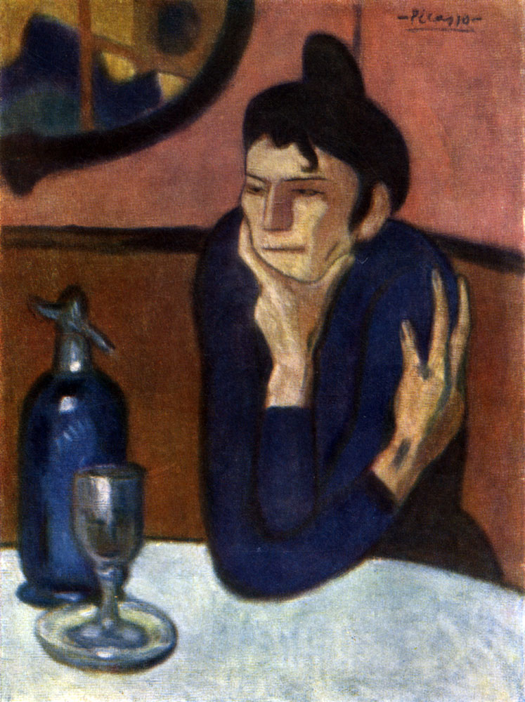 Любительница    Абсента. П.   Пикассо.  1902 г.