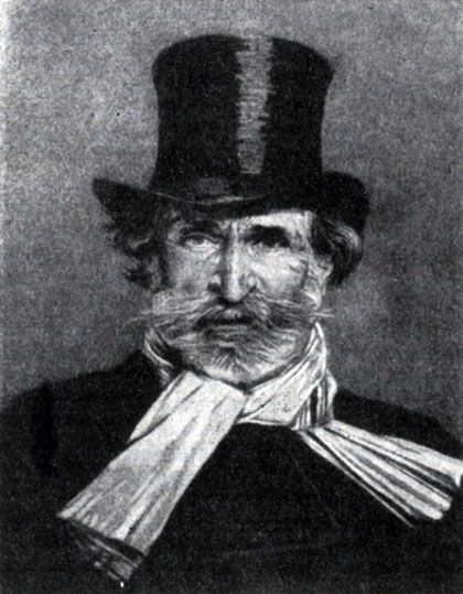 Джузеппе   Верди. Гравюра   Р. Лафона с портрета работы Дж. Больдини.