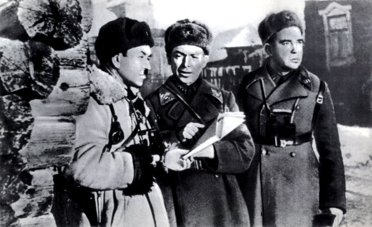Командир 316-й стрелковой дивизии генерал-майор И. В. Панфилов в расположении штаба дивизии. 1941  г.