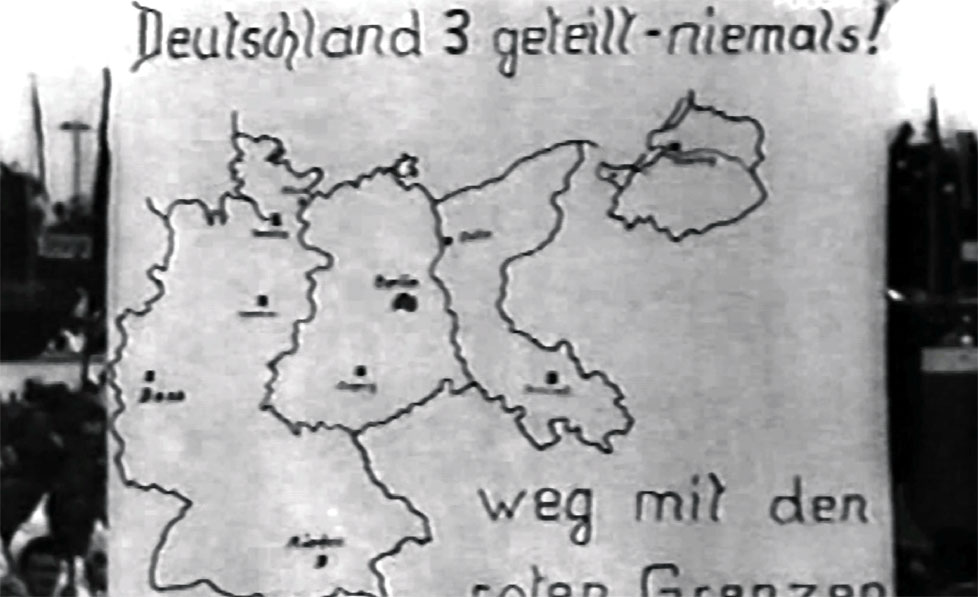 Призывы к возрождению 'Новой Германии' выражались как в плакатах, так и в схемах, с пересмотром территориального деления после Второй мировой войны