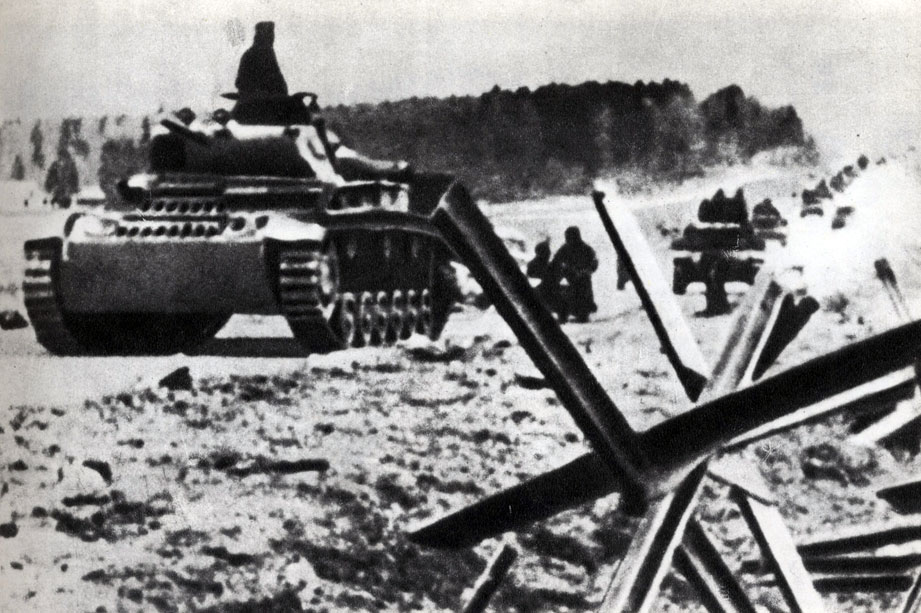 'Фашистские танки на подступах к Москве. Осень 1941  г.'