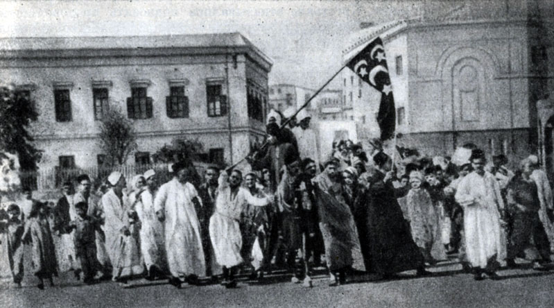 Демонстрация феллахов в Каире. Фотография. 1919 г.