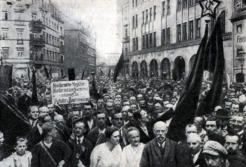 Демонстрация в Дрездене. Фотография. 1923 г.
