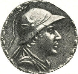 Монета Евкратида. Серебро. II в. До н. э. Государственный Эрмитаж