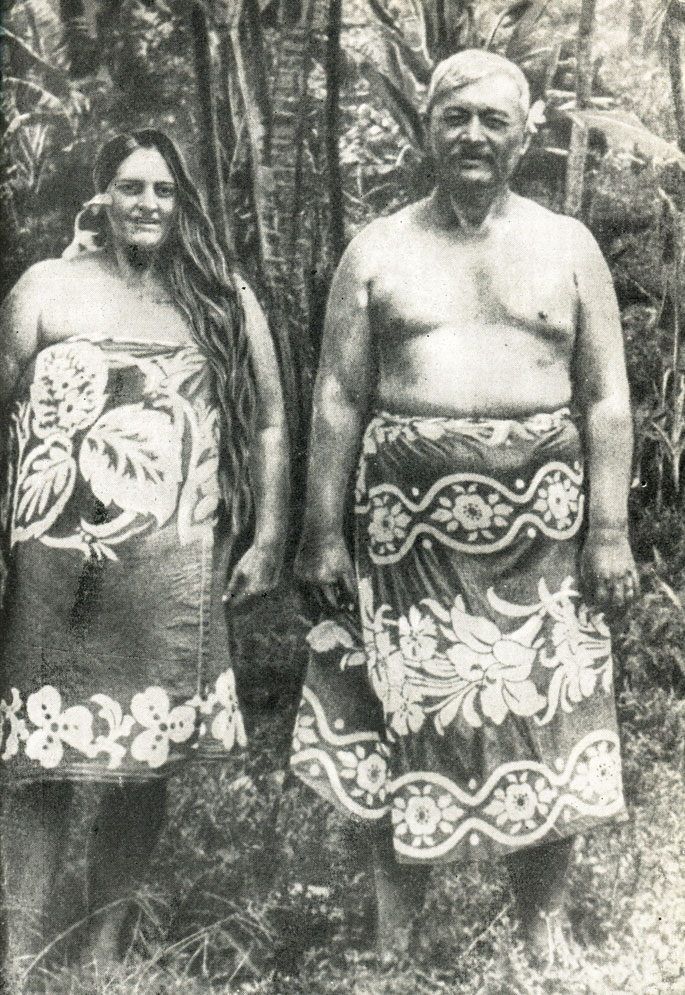 Терииероо а Терииерооитераи, великий вождь Таити и его достойная супруга