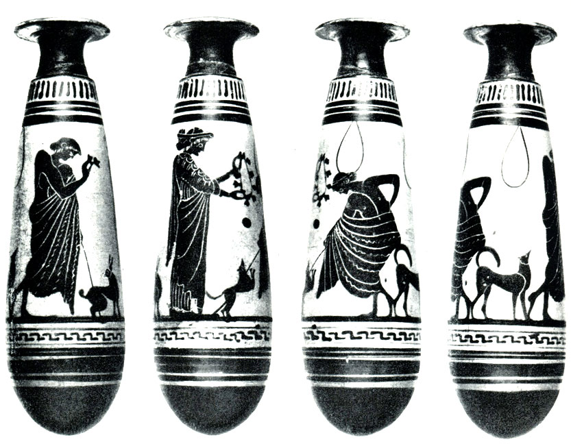 6. Алабастр с изображением женщины и двух юношей. Мастер Эмпория, Б.5219