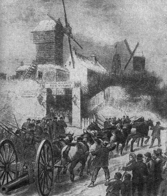 Увоз пушек версальцами с монмартрских холмов 18 марта
