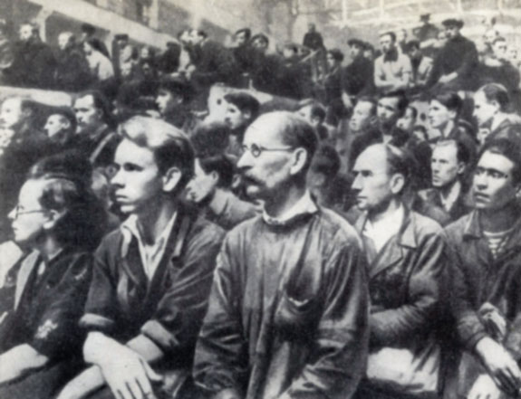 'Мы все станем на защиту Родины'. Митинг на Металлическом заводе 22 июня 1941 года
