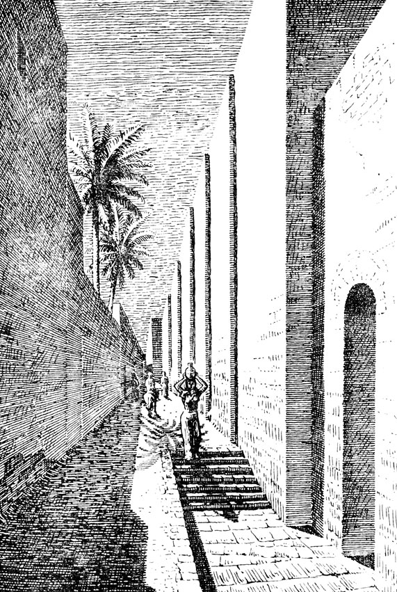 Узкие улицы с домами без окон были характерны для Вавилона
