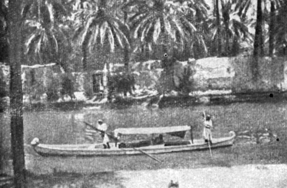 Как здесь, на берегах канала в Басре, так и вдоль вавилонских каналов, тянулись пальмовые сады