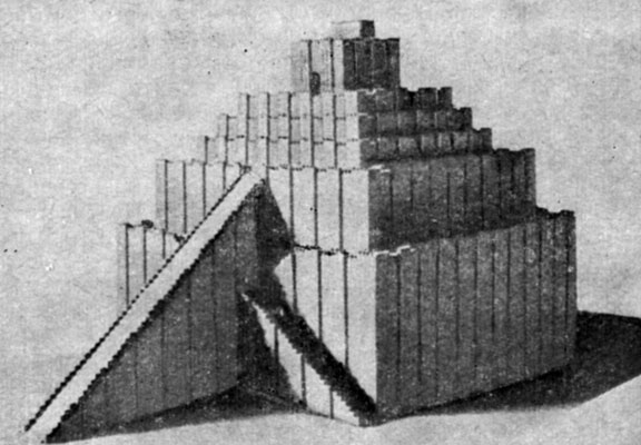 Так, видимо, выглядела знаменитая Вавилонская башия, целиком построенная из необожженного кирпича