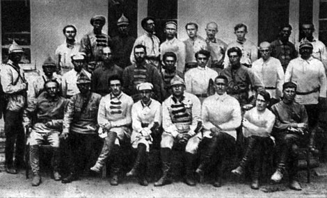 Группа военных работников Ферганской области. Андижан, 1923 год