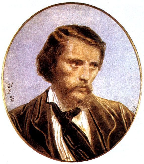 Зичи М. А. Автопортрет. 1856. Акварель. ГРМ