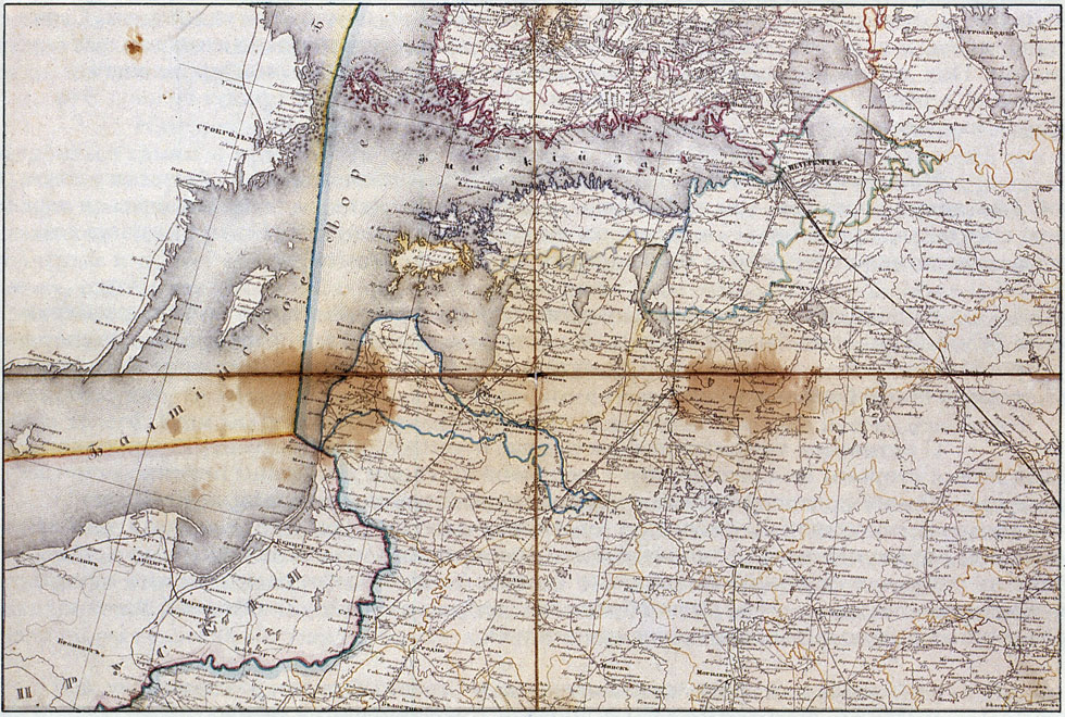 Карта Балтийского моря. 1854. Из собрания В. В. Глиндзич. Москва