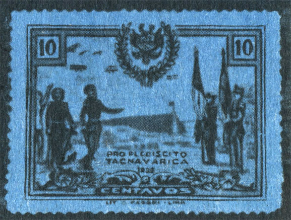 Специальные марки ратовали за плебисцит в Такие и Арике