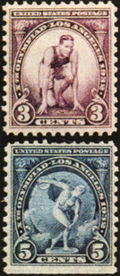 Серия марок США, выпущенная к X Олимпийским играм 1932 г. в Лос-Анджелесе