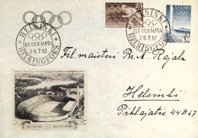 Письмо из Хельсинки - столицы XV Олимпийских игр
