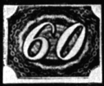 20. Бразильская марка типа 'козий глаз' (1844 г.)