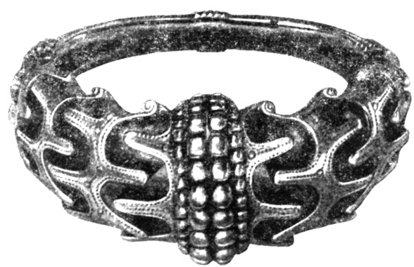 Наручное кольцо (серебро). Дания