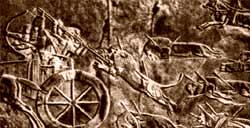 Сцена охоты. Рельеф из дворца Ашшурбанапала в Ниневии. Середина VII в. до н.э.