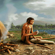 Всё больше свидетельств показывают, что Homo erectus – вид человека, совершивший наиболее важный интеллектуальный скачок на нашем длинном пути от ранних гоминид к современным людям (иллюстрация M.Amesbury)
