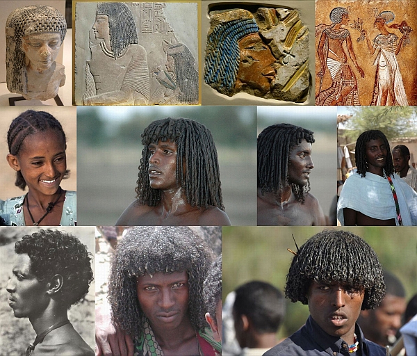 Причёски древних египтян и их ныне живущих потомков
