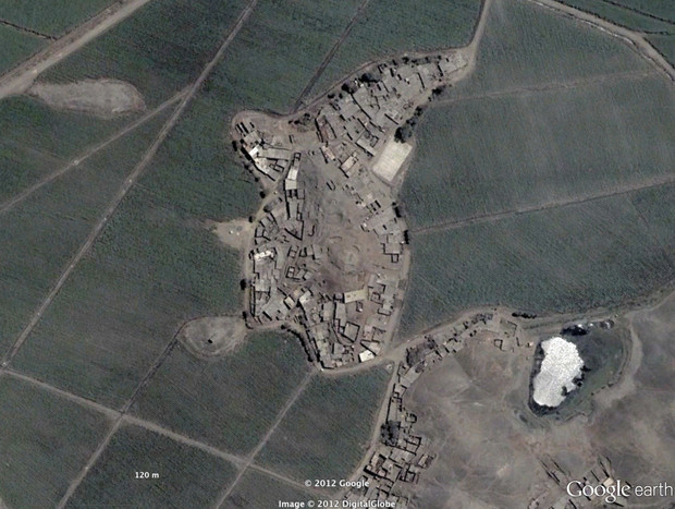 Холм - косатка. Фото: Google Earth Pro