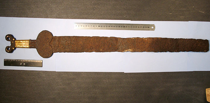 На Алтае впервые покажут скифский меч VI века до н. э. Фото: предоставлено управлением Алтайского края по культуре и архивному делу