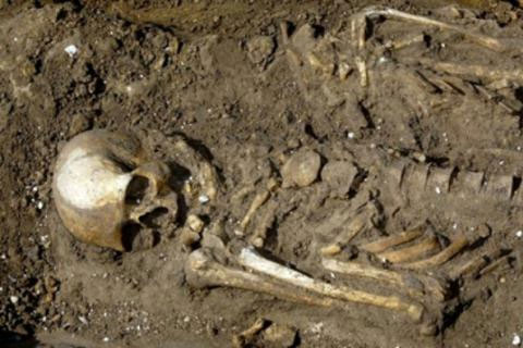 В Бердянске обнаружено захоронение времен средневековья