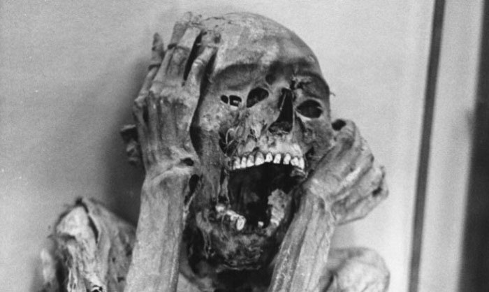 Некоторых мумифицировали с открытыми ртами. Источник: flytothesky.ru