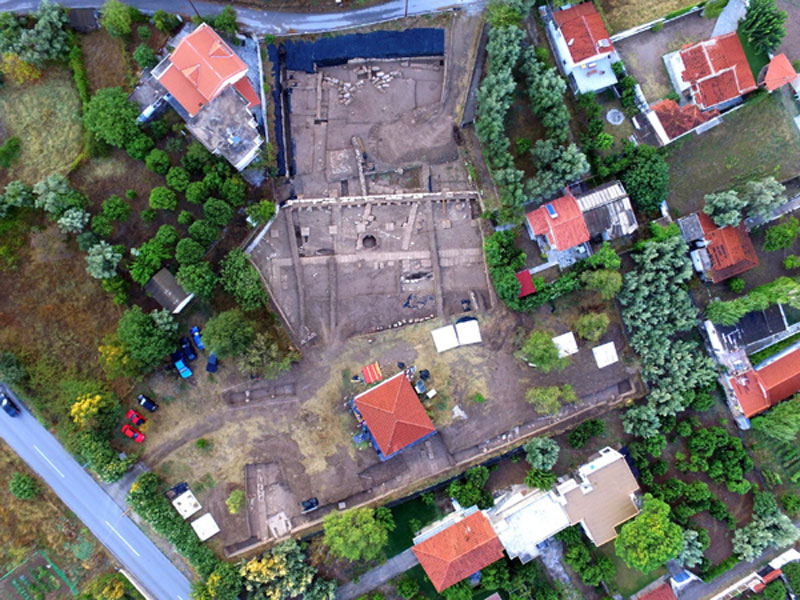 Вид раскопок святилища Артемиды сверху