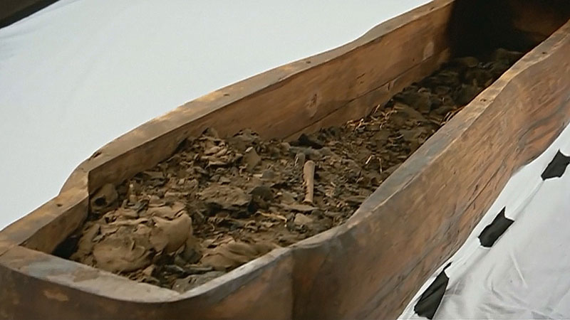В «пустом» саркофаге неожиданно нашли плохо сохранившуюся мумию