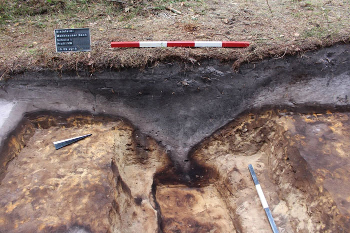 В ходе раскопок обнаружены следы окружавшего лагерь рва