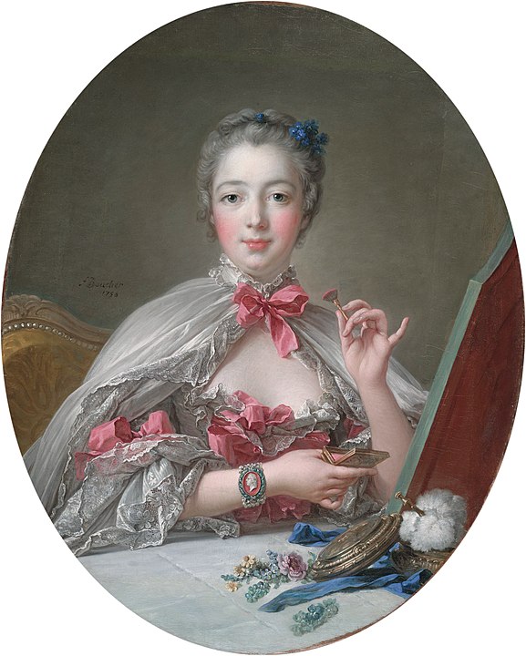      (1758)           : https://ru.wikipedia.org/wiki/#/media/:Boucher,_Francois_-_Marquise_de_Pompadour_at_the_Toilet-Table.jpg